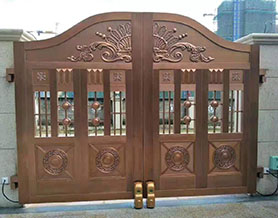 別墅銅門設計美觀